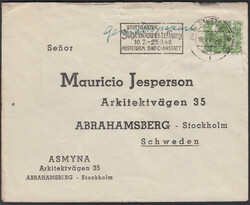 10 Pf. Netzaufdruck, linkes Randstück auf Vordruckumschlag ab ...