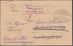 SINGEN (HOHENTWIEL) / Gebühr bezahlt / 7.10.47, schwarzer ...