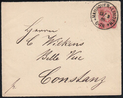 HANNOVER-LINDEN / 13.2.88, sehr klarer Klaucke-Stempel auf Brief mit ...