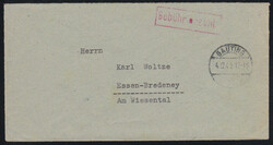 GAUTING / 4.12.45, roter R1 'Gebühr bezahlt' auf BriefAutomatically ...