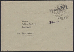 PLANEGG / 9.7.46, Ortswerbestempel auf Drucksache mit großem ...