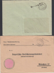 ROTTENBURG a. Laaber / 26.9.45 und 20.1.46 (?), Schraffen- ...