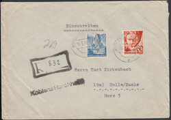 Koblenz-Horchheim, schwarzer L1 unter ebenfalls gestempeltem ...