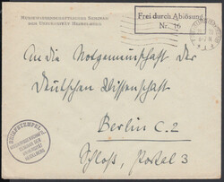 FREIBURG (BREISGAU) 1 / 28.2.28, Brief 'Frei durch Ablösung Nr. 16' ...