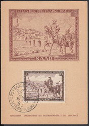 Tag der Briefmarke 1951, 15 Fr. als Maximumkarte (kräftiger ...