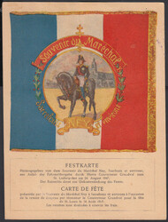 Saarlouis, Festkarte aus Anlaß der Fahnenübergabe am 24.8.1947 zum ...