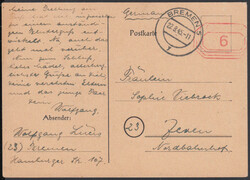 Lokale NotGA Bremen, Freistempel '6' auf Formblatt ohne DV, mit ...