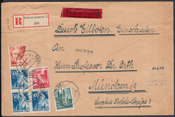 KAISERSLAUTERN 2 / 21.6.48, Doppel-Eil-Ebf. portorichtig zu 1.88 DM ...