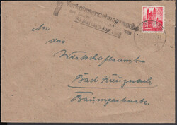 BAD KREUZNACH / 5.6.48, Bedarf-Ortsbrief mit 24 Pf. I und klarem ...