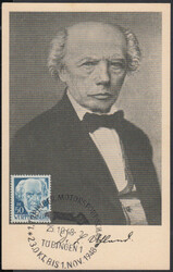 50 Pf. Uhland 2. Ausgabe auf entspr. Maximumkarte mit SoSt. TÜBINGEN ...