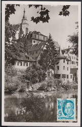 5 (Pf.) Hölderlin 3. Ausgabe auf entspr. Maximumkarte 'Tübingen - ...