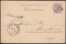 KONSTANZ, Stations-L1 auf GA 5 Pf. mit BP-R3 KONSTANZ / 5 9 82 II / ...