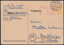RPD Hannover, Feldpostformblatt mit 'Postkarte' fett, 23,5 mm, mit ...