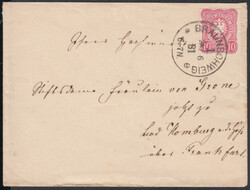 BRAUNSCHWEIG 1 / * e / 28.6.81, Klaucke-Stempel mit sechsstrahligem ...