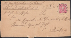 CALBE A. D. SAALE / 3.8.82, Klaucke-Stempel auf portopfl. Dienstsache ...