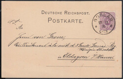 GOSLAR / * * / 23.11.86, Klaucke-Stempel auf Postkarte mit 5 Pfg., rs ...