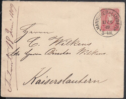 HANNOVER-LINDEN / 11.6.89, klarer Klaucke-Stempel zentrisch und ...