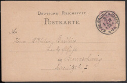 KARLSRUHE IN BADEN 2 / * a / 1.12.79, klarer Klaucke-Stempel auf GA 5 ...