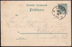 LEIPZIG 1 / * h / 22.8.90, Klaucke-Stempel mit fünfstrahligem Stern ...