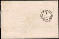 MINDEN i. WESTPHALEN / 1 / * b / 6.1.88, glasklarer Klaucke-Stempel ...