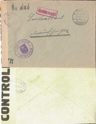 'Z.F.O.-202 / OUVERT PAR LES / AUTORITES DE CONTROLE', violetter ...