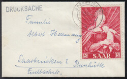 5 Fr. Marianisches Jahr einzeln auf kleiner Drucksache ab LEBACH ...