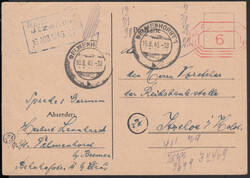 Lokale NotGA Bremen, Freistempel '6' auf Formblatt ohne DV, mit ...