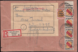 ALTENKIRCHEN (WESTERWALD) / 5.12.46, Adressteil 17 x 11 cm eines ...