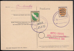 Hausach - Loßburg / Zg..... / am ......', viol. K1 (ArGe Bp 103) mit ...