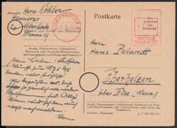 Lokale NotGA Hannover 1, Formular 'Schlüter' mit apt. AFSt. HANNOVER ...