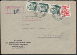 SCHÖNMÜNZACH (WÜRTT.) / 12.JUL 48, alter württ. K1 2 x als ...