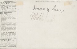 1911 FIRST OFFICIAL U.K. AERIAL POST/LONDON POST CARD IN OLIVE-GREEN ...