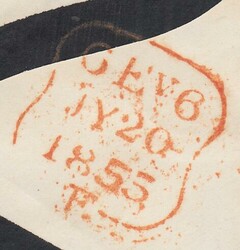 PL.9 (HH)(SG24) ON MOURNING ENVELOPE. Fine mourning envelope used ...