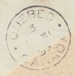 1899 IMPERIAL PENNY POST LONDON TO CANADA. Envelope London to Quebec, ...