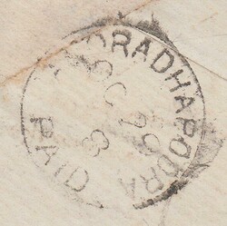  1878 8D ORANGE (SG156)(JF) ON COVER EXETER TO CEYLON. Fine envelope ...