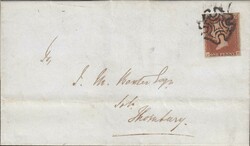 PL.19 (PB)(SG8) ON COVER BRISTOL TO THORNBURY. Fine entire Bristol to ...