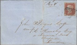 PL.152 (SG8)(NJ) ON COVER BELFAST TO LONDON. Wrapper Belfast to ...