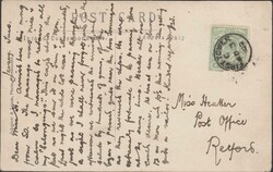 1909 MAIL JERSEY TO RETFORD WITH 'FIRST.TOWER' DATE STAMP. Post card ...
