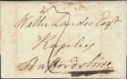 1839 MAIL BIRMINGHAM TO RUGELEY (STAFFS) WITH 'GREAT BARR P.P' HAND ...
