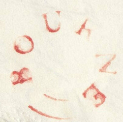 1836 MAIL BOURNE (LINCS) TO STAMFORD WITH 'BOURNE' UDC (LI164). Fine ...