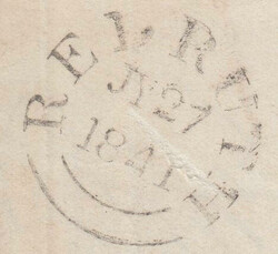            1841 MAIL REDRUTH, CORNWALL TO FOOLAW, DERBY, DERBYSHIRE ...