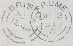 1849 MAIL FROME, SOMS TO BRISTOL WITH 'BRISTOL' DATE STAMP WITH ...