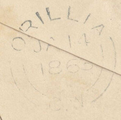  1862 MAIL BRIDGENORTH TO 'CANADA WEST' WITH 6D LILAC (SG68) ...