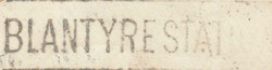 1859 MAIL GLASGOW TO CALDERWOOD, BLANTYRE, REDIRECTED TO BRIGHTON ...