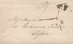 1831 MAIL USED IN BRISTOL WITH 'BRISTOL/6 AP 1831/PY POST' FRAMED ...