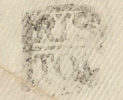 1772 MAIL BRISTOL TO SOMERTON, SOMERSET WITH 'B/RIS/TOL' HAND STAMP ...