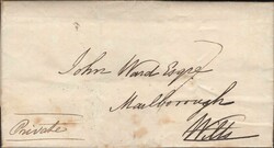 1822 MAIL BRISTOL TO MARLBOROUGH WITH 'BRISTOL 122' DOTTED CIRCLE ...