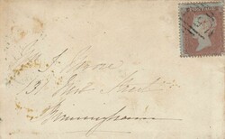 1854 MAIL BATHWICK, SOMS TO BIRMINGHAM DIE 1 1D (SG17) 'BATHWICK' UDC ...