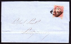 PLATE 57(RE)(SPEC C9)1857 Transitional shade pale red on cream toned ...