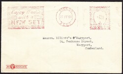            ADVERTISING. 1954 envelope Sidcup to Maryport, Cumberland ...